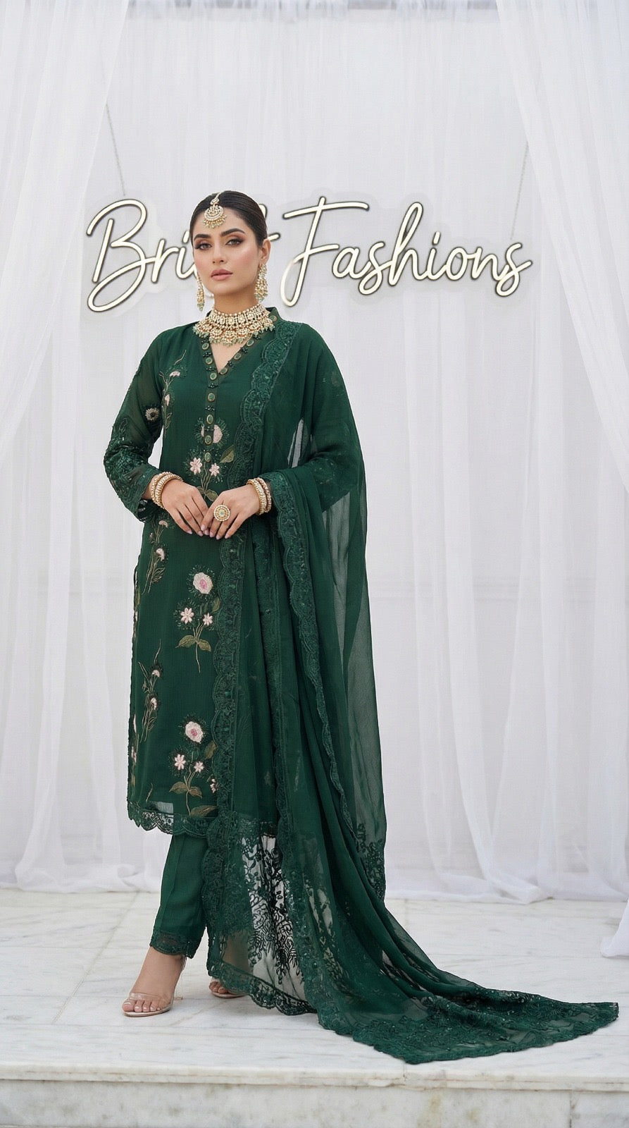 Brit 3 piece chiffon _81042 Pakistani ladies suit B489
