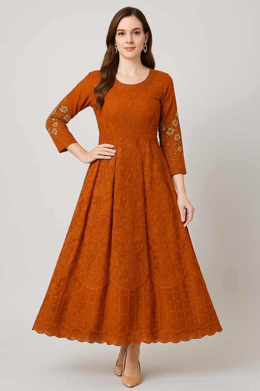 Brit 3 piece chiffon maxi_81042 Pakistani ladies suit  B272