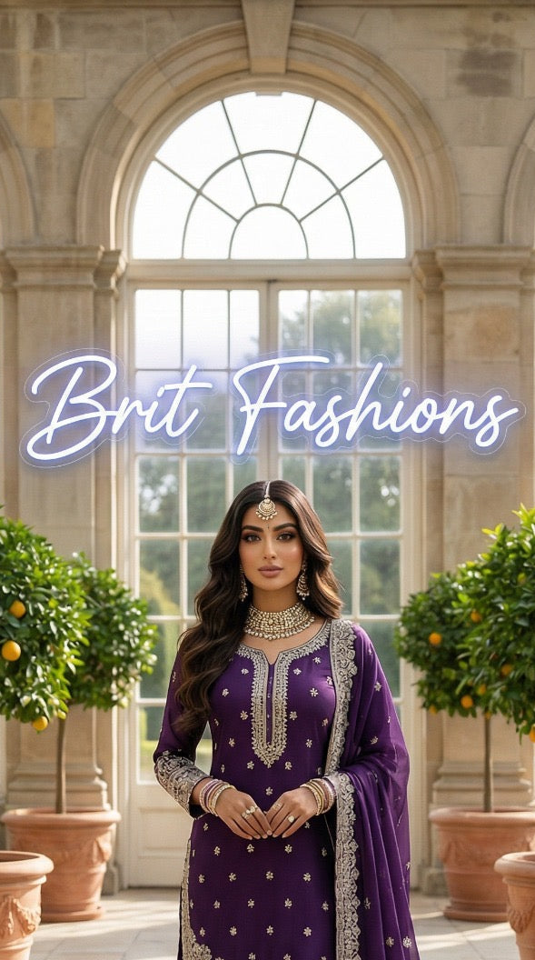 Mother and daughter 3 piece luxury chiffon _81042 Pakistani ladies suit B510