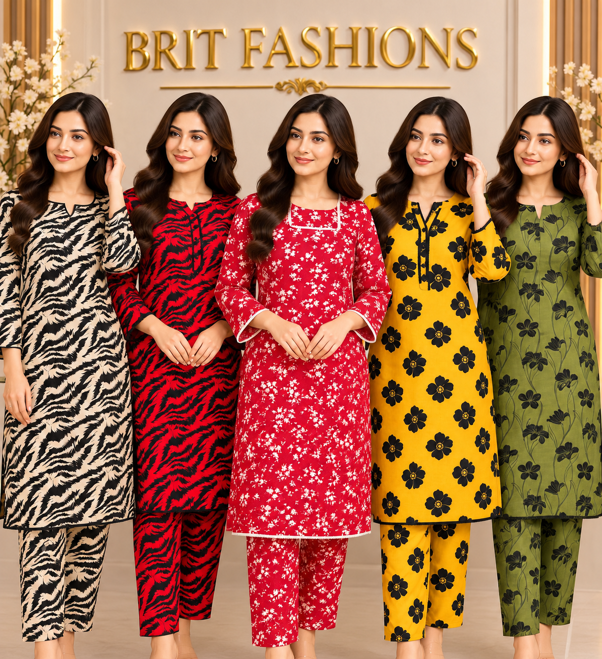 BRIT- GL 2 piece Khadar designer collection  B825