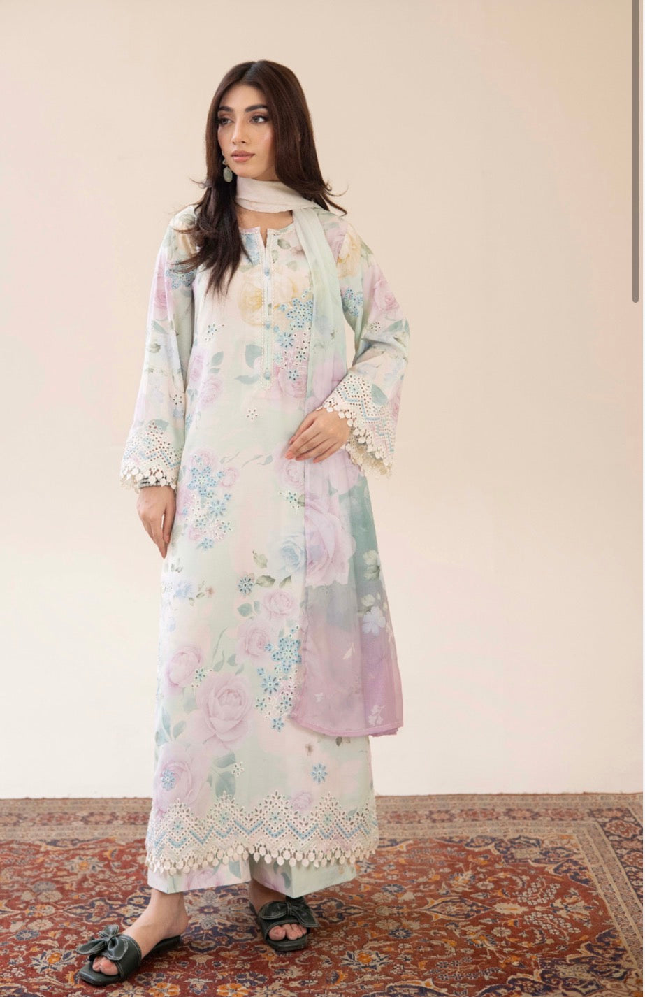 Adan Liba’s original 3 piece luxury lawn collection ladies dress B638