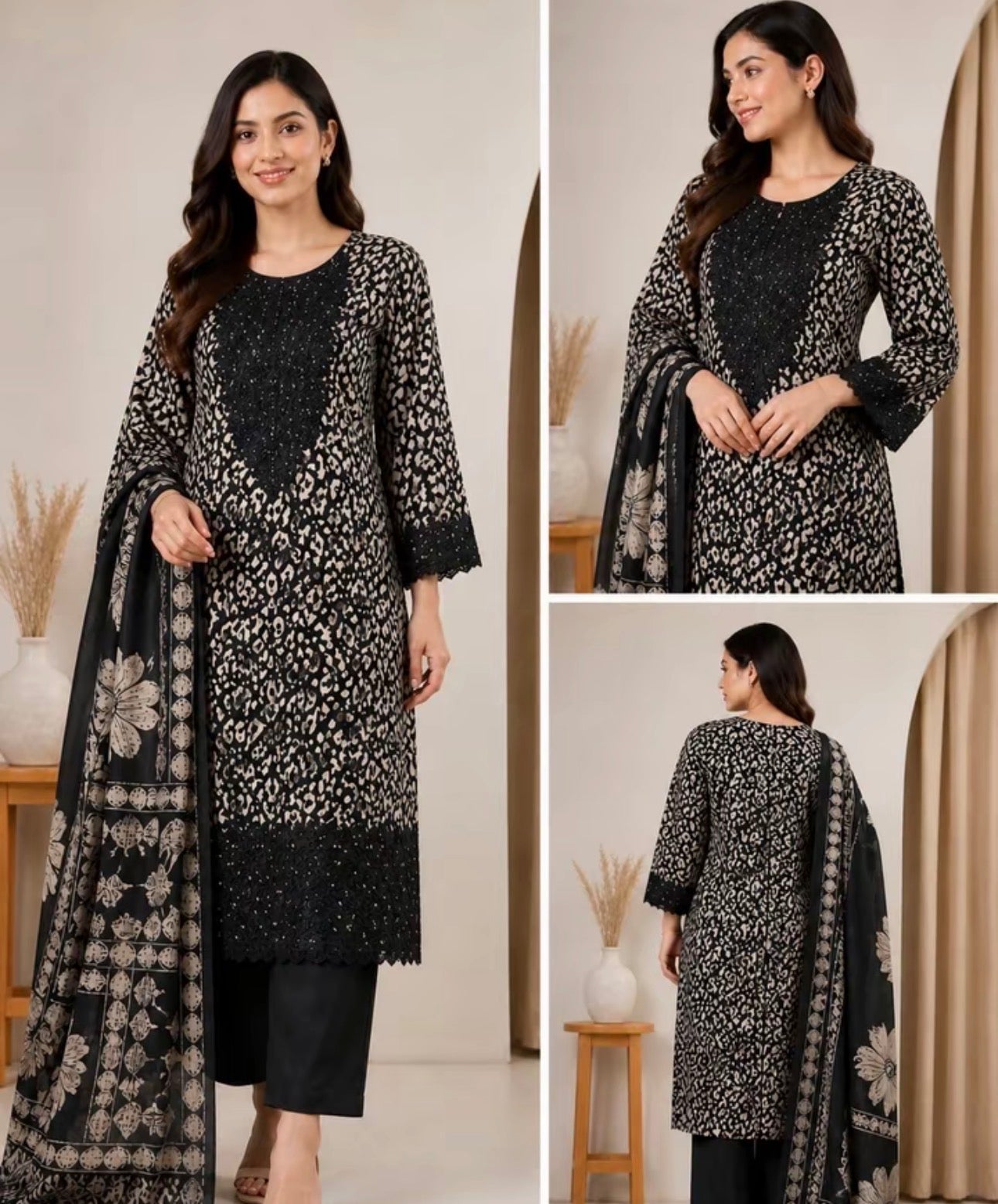 Brit 3 piece ladies viscous collection B581