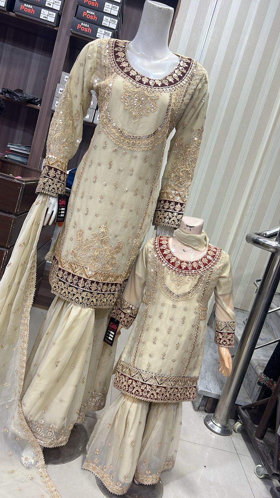 Brit 3 piece chiffon mother and daughter _8102 B172