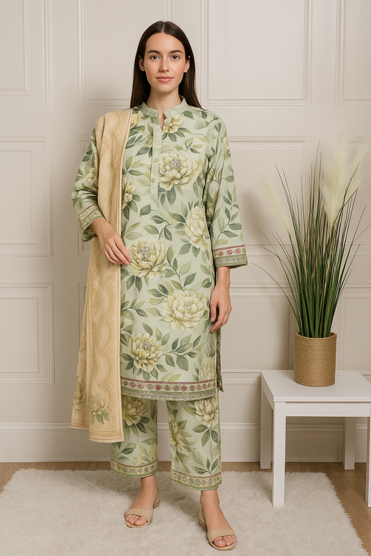 Barouque Dhanak 3 piece_4037 Pakistani suits for ladies DB1