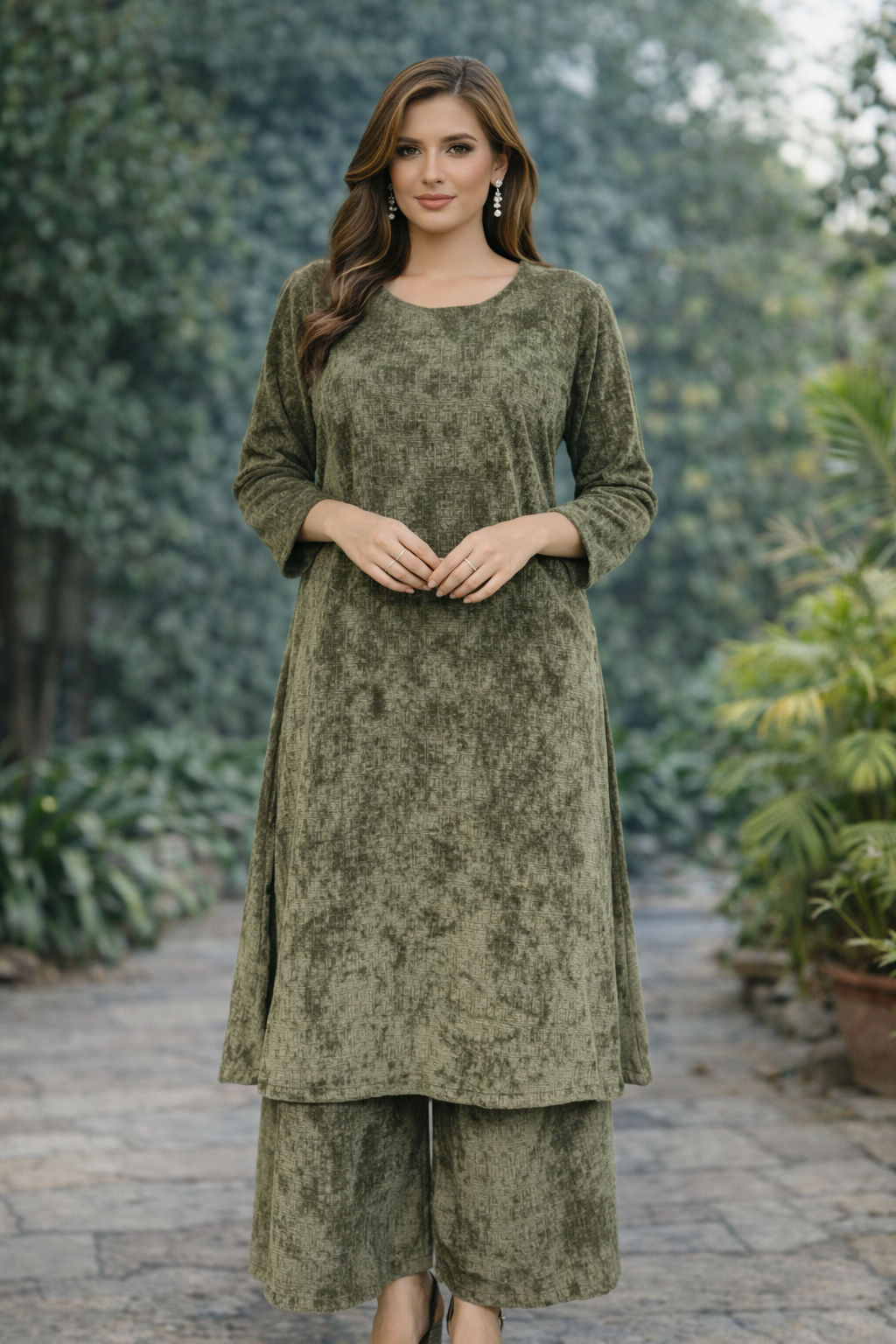 Brit 2 piece Modest wear_81042 Pakistani ladies suitTeal B418