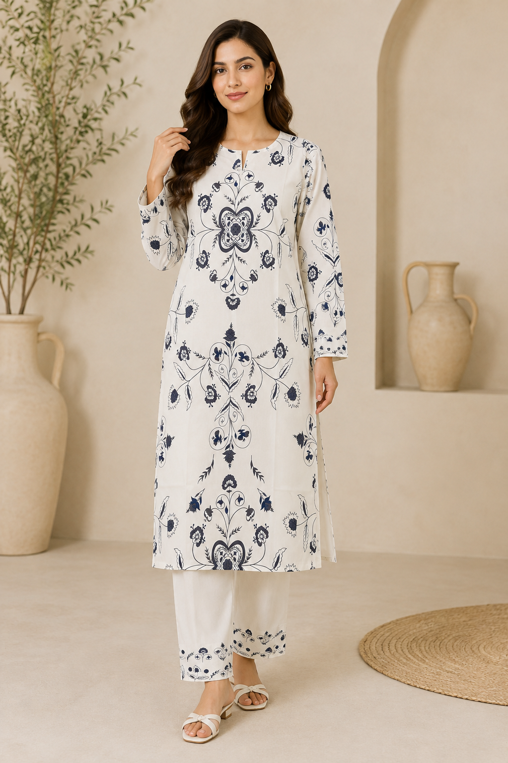 BRIT KAFTAAN 2 piece  lawn crape collection ladies dress B729