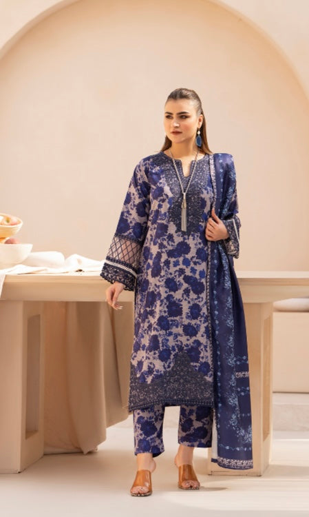 Raniya 3 piece Dhanak Pakistani ladies suit B392