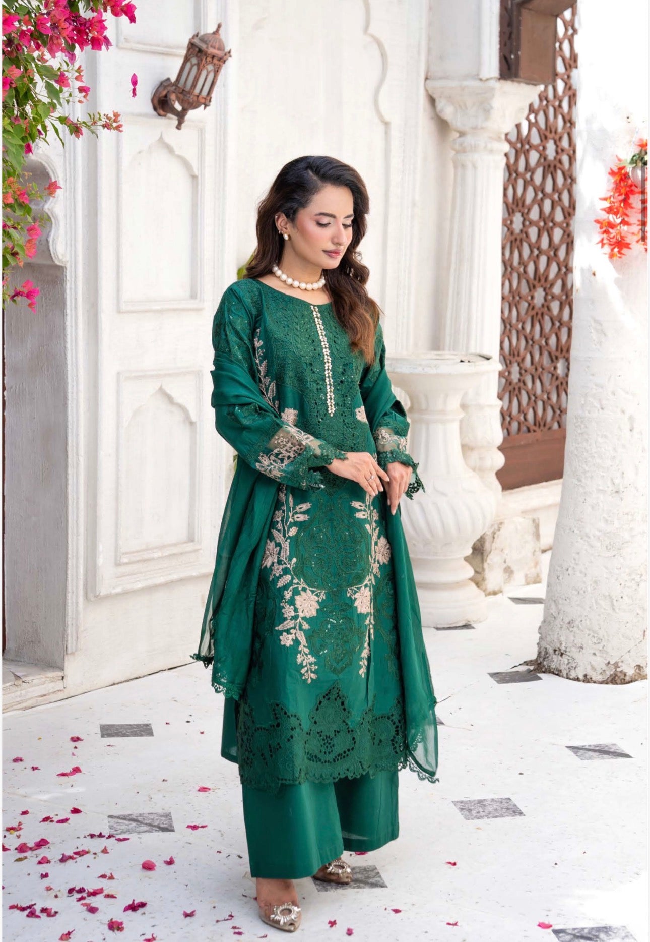 Maria B inspired 3 piece luxury cotton  suit B589