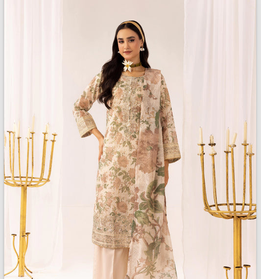 JAZMIN inspired 3 piece embroidery party wear B312