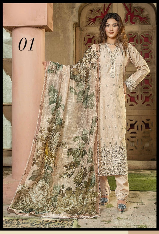 Riwaet 3 piece luxury lawn_81042 Pakistani ladies suit B225