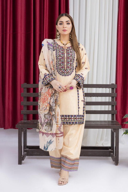 Karma inspired 3 piece lawn _81042 Pakistani ladies suit K182
