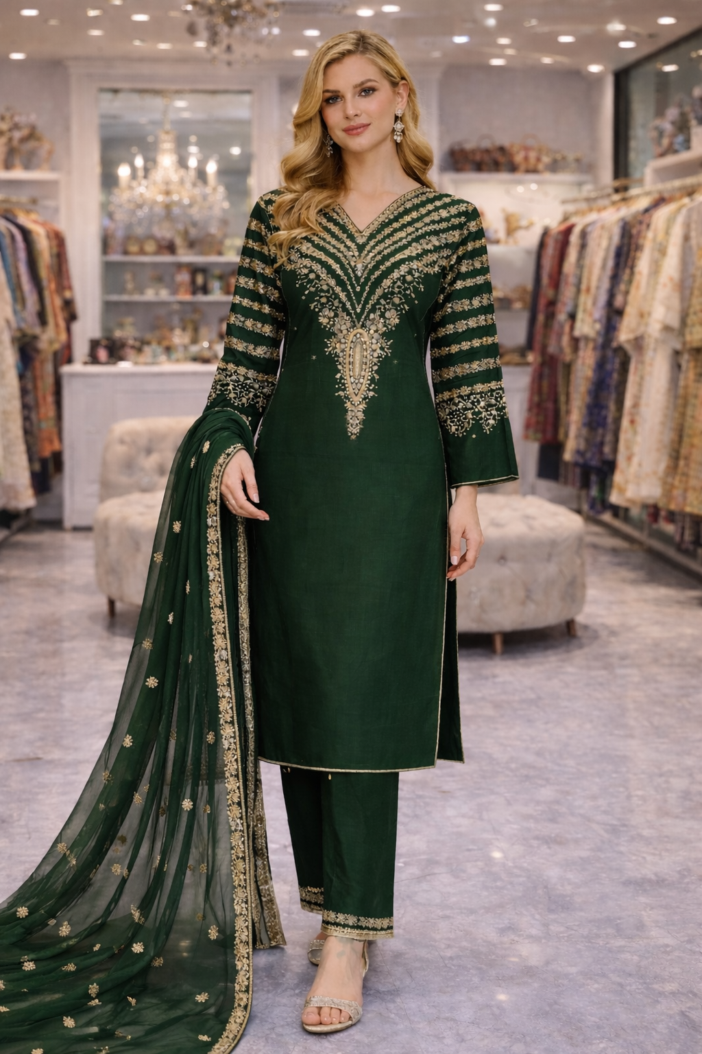 Brit 3 piece Viscouse 81042 Pakistani ladies suit B472