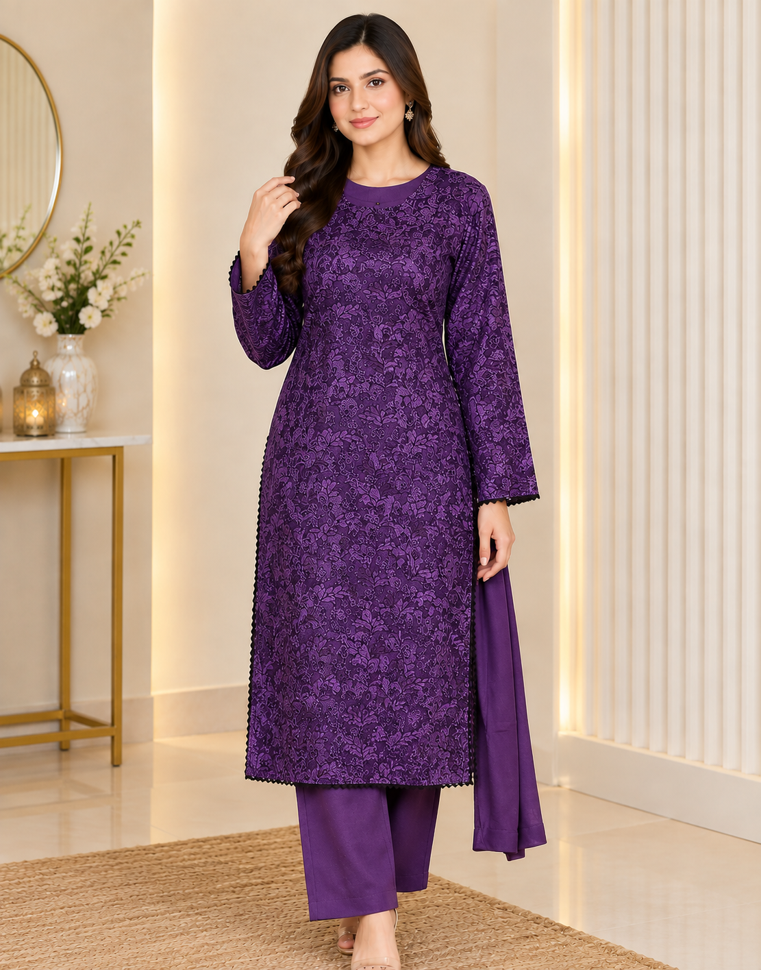 BRIT 3 piece designer Palachi collection ladies dress B742
