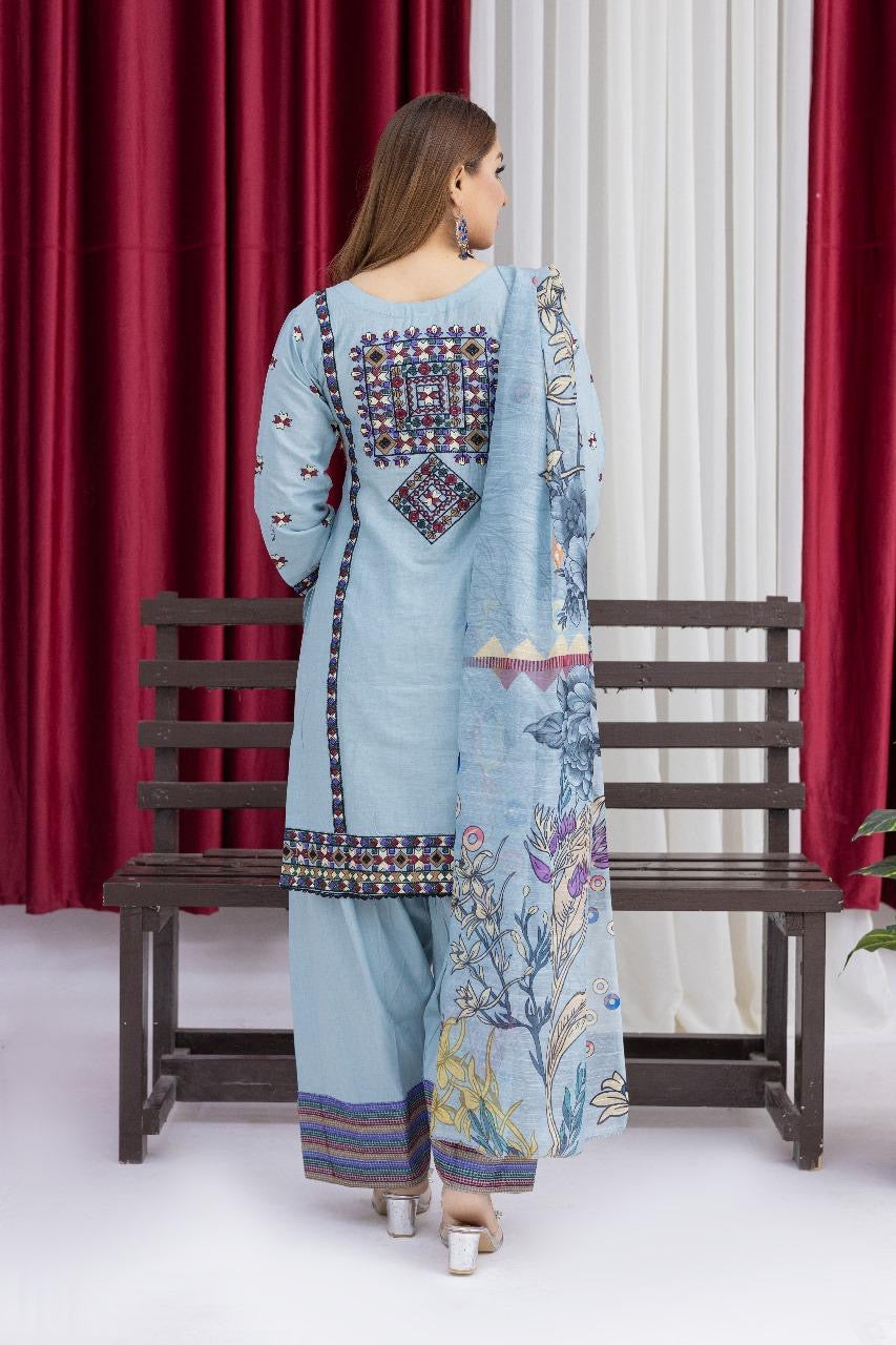 Karma inspired 3 piece lawn _81042 Pakistani ladies suit K182