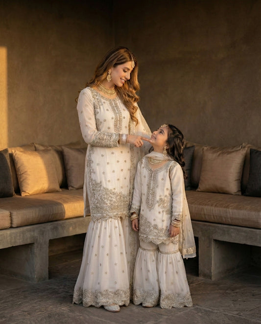 KIDS 3 piece luxury chiffon _81042 Pakistani ladies suit B510