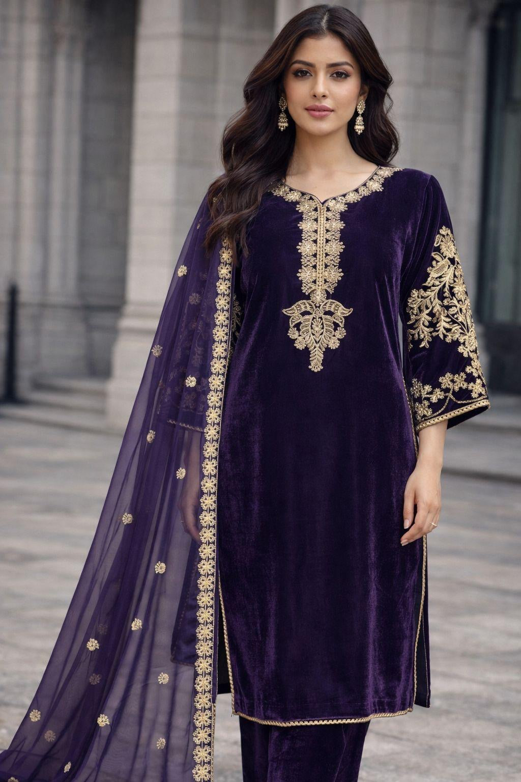 Brit 3 piece Micro Valvet winter collection  B440