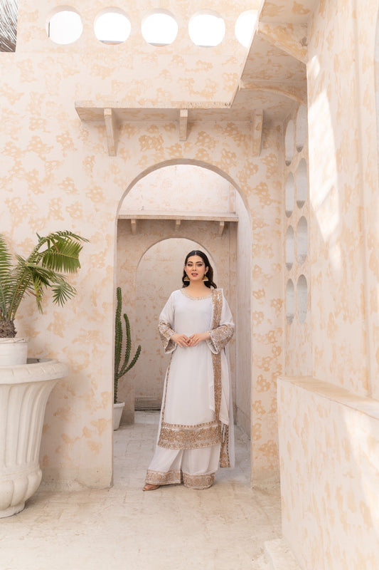 BRIT 3 piece lux CHIFFON_100307 Pakistani ladies suit B159