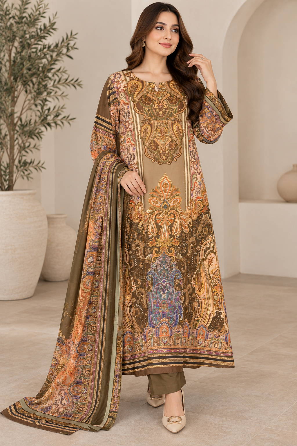SAPHIRE INSPIRED 3 piece SILK casual collection B780