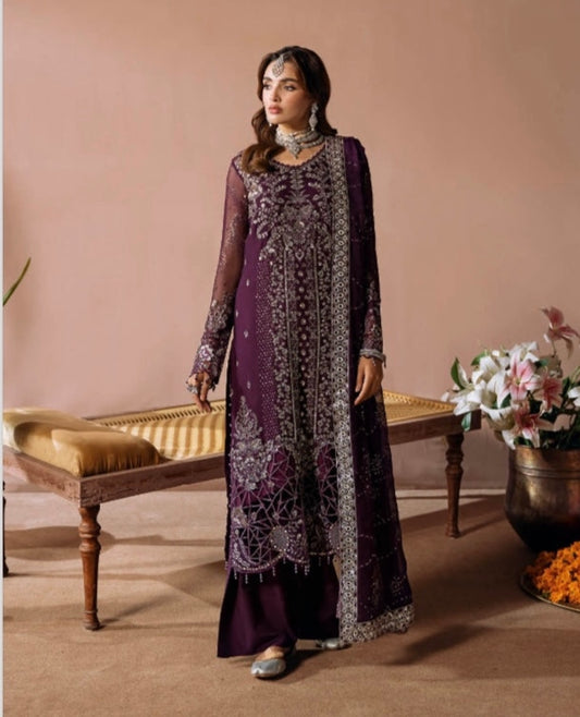 Ramsha 3 piece luxury chiffon _100300 ladies suit B157
