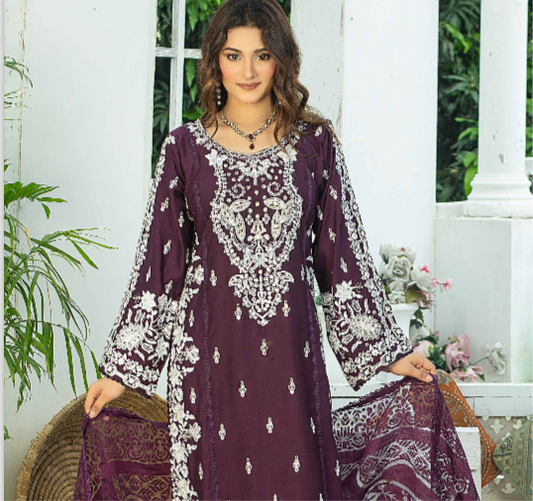 Brit 3 piece linen _81042 Pakistani ladies suit B230