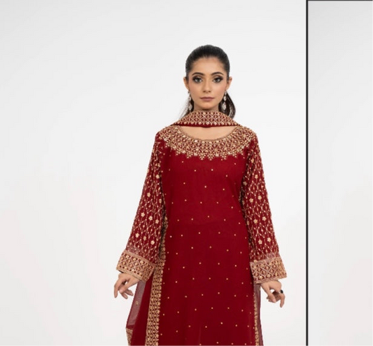 Brit Posh piece chiffon _81042 Pakistani ladies suit B233