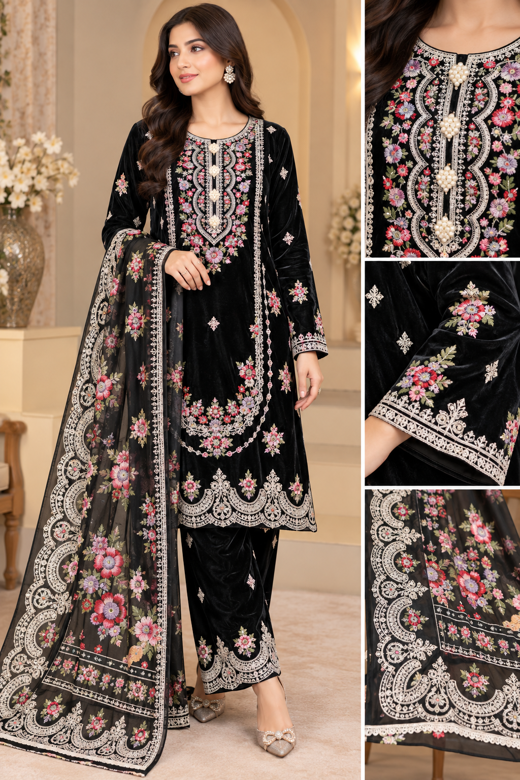 KARMA INSPIRED - GL 3 piece valvet designer collection B806