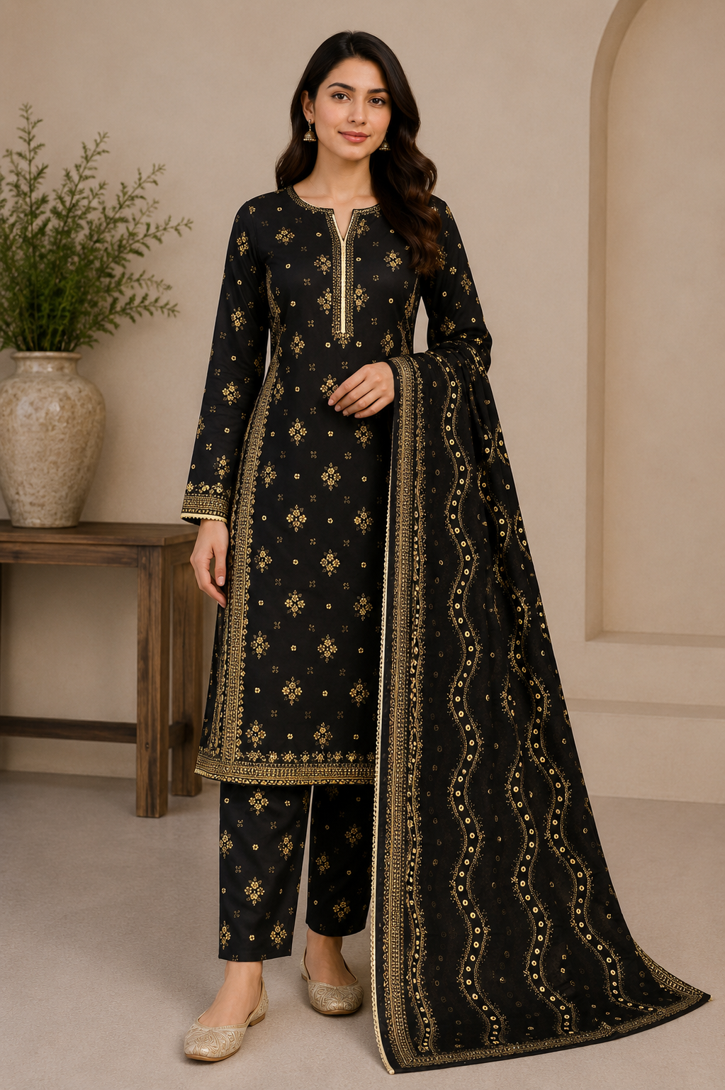 Bin Saeed 3 piece luxury lawn collection ladies dress B647