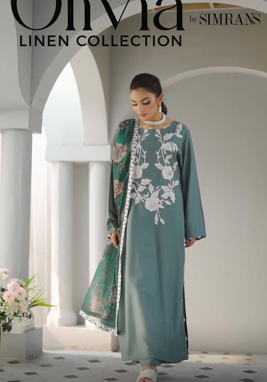 Brit 3 piece luxury linen _81042 Pakistani ladies suit B260
