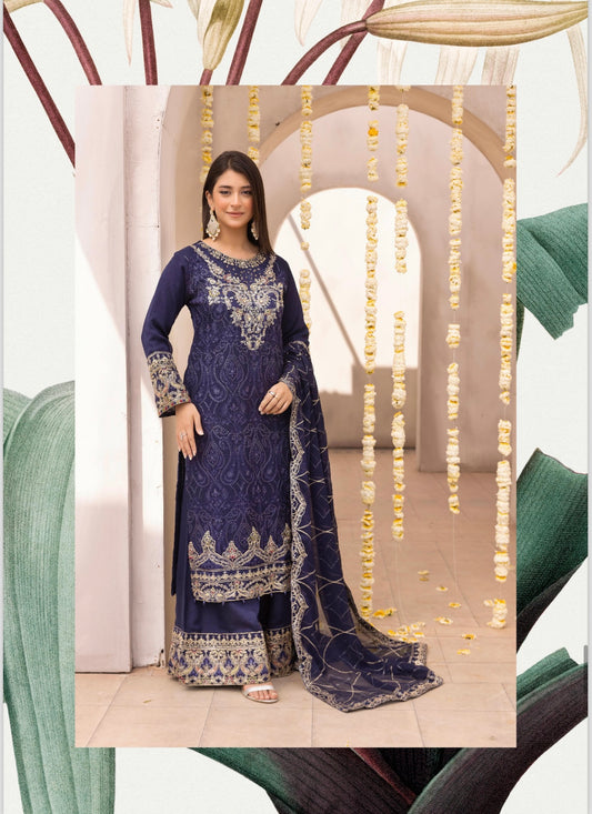 Simrans 3 piece lux wedding wear_100182 Pakistani ladies suit B131