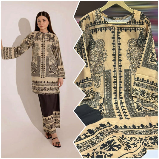 Brit 2 piece silk_100124 Pakistani ladies suit B122
