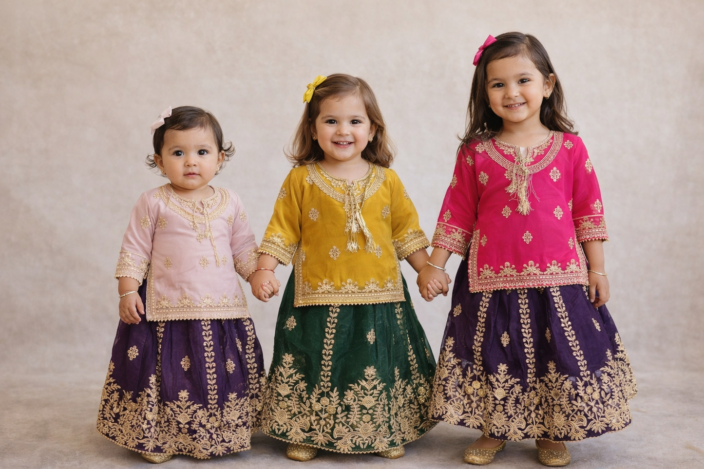 KIDS 2 piece 5 Months to 18 Months Lehnga B484