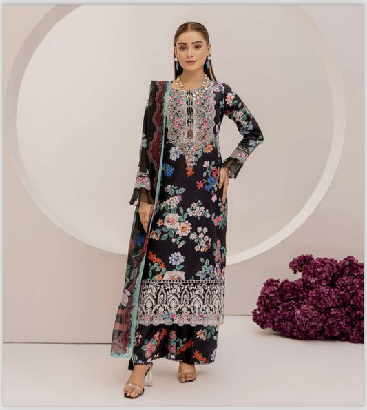 Easha aesha inspired 3 piece Lawn_100311 Pakistani ladies suit B212