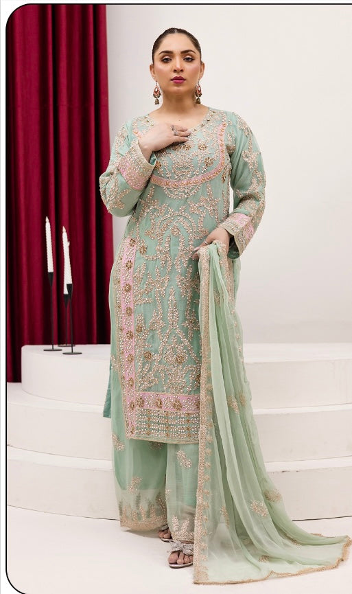 Brit 3 piece chiffon _81042 Pakistani ladies suit B266