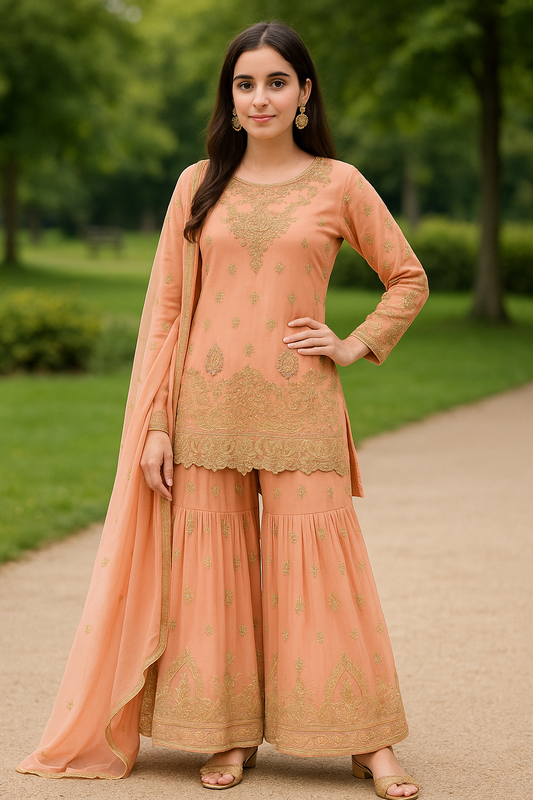 Brit 3 piece luxury chiffon_81042 Pakistani ladies suit B246