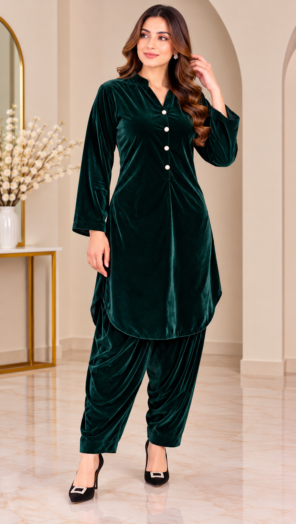 BRIT- GL 2 piece micro velvet designer collection B831
