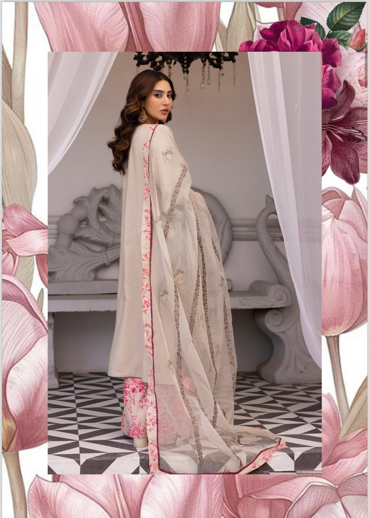 Ethnic 3 piece Viscose_100205 Pakistani ladies suit B135