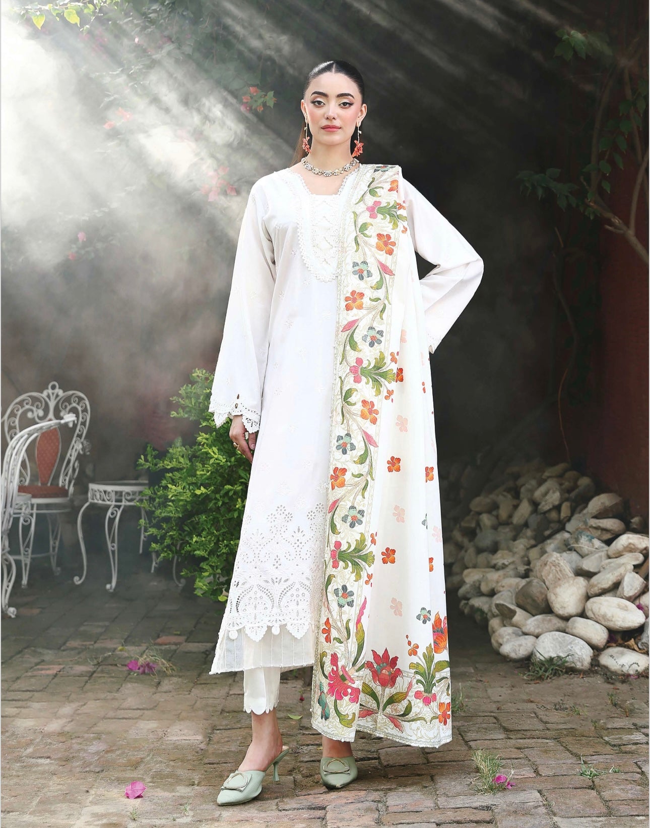 Brit MEHAR 3 piece luxury Chicken Kari _81042 Pakistani ladies suit B316
