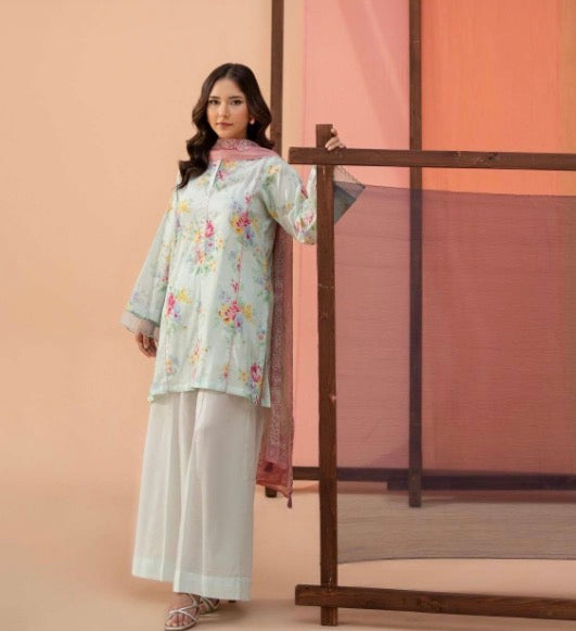 JESMINE INSPIRED 3 piece luxury lawn collection ladies dress B669