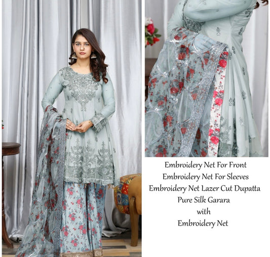 Mother and daughter Brit Net_81045 Pakistani ladies suit B195