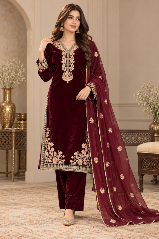 BRIT- GL 3 piece Valvet designer collection  B823 (Copy)