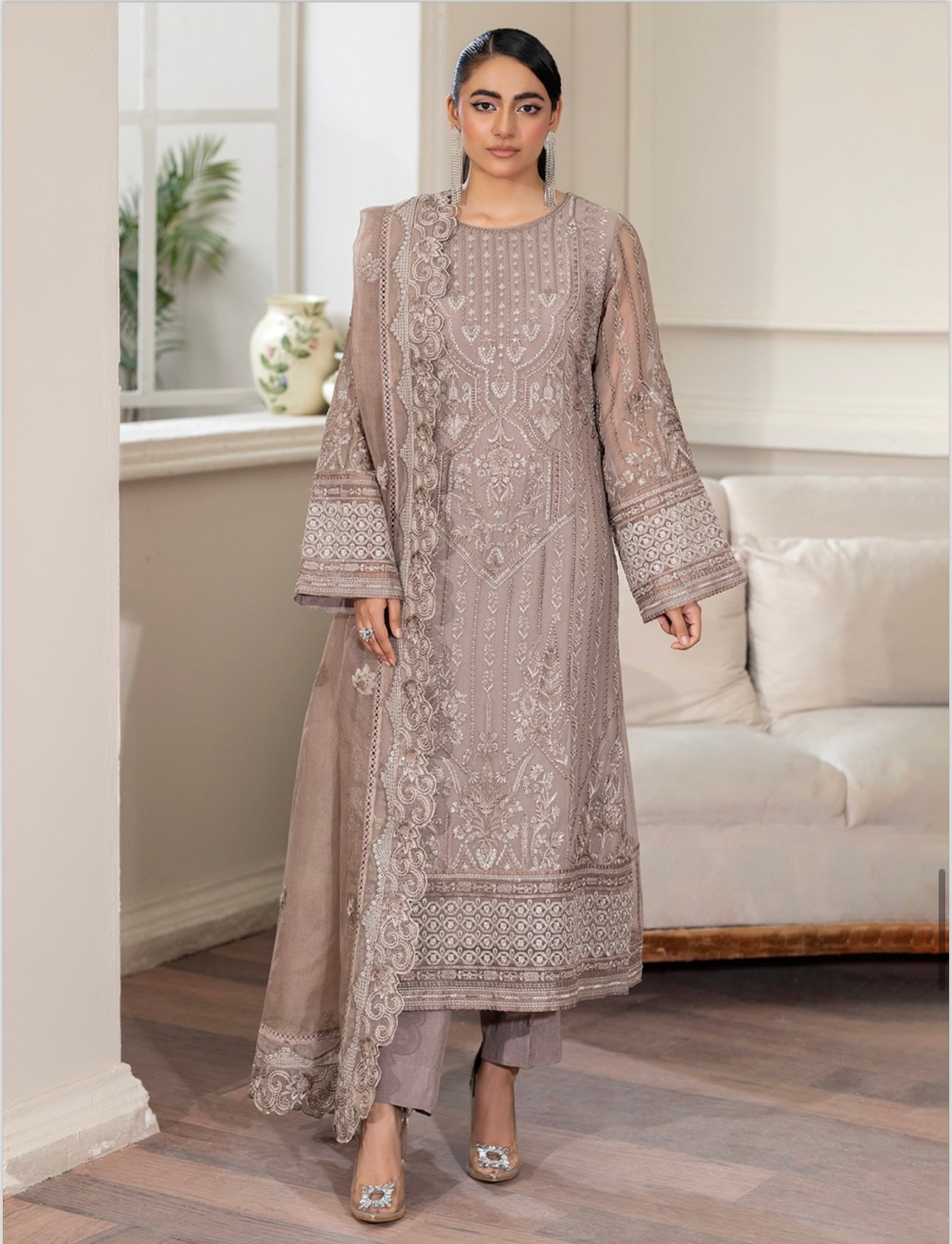 Brit 3 piece luxury chiffon maxi_81042 Pakistani ladies suit B192