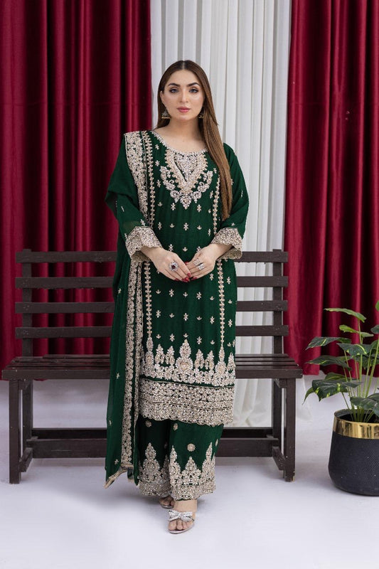 Brit designer Chiffon _81042 Pakistani ladies suit B181