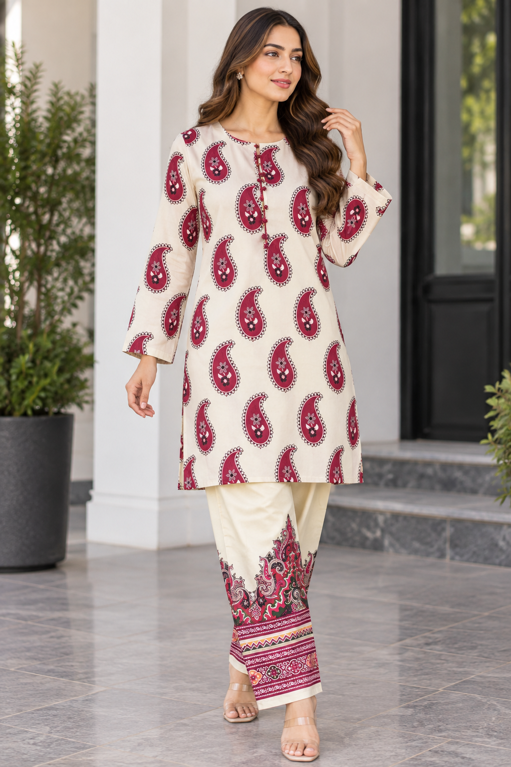 BRIT 2 piece silk  collection ladies dress B762