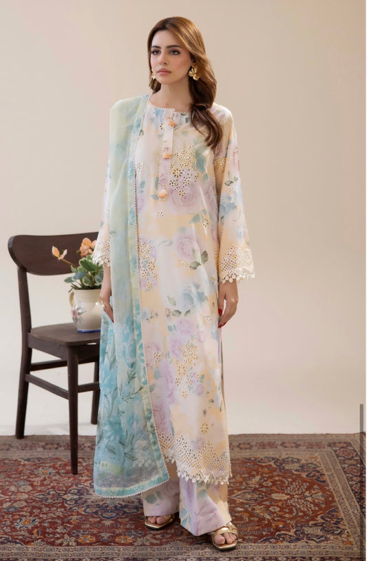 Adan Liba’s original 3 piece luxury lawn collection ladies dress B638