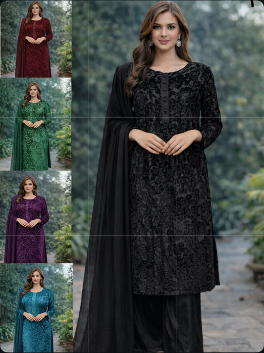 Brit 3 piece Palachi winter collection Pakistani ladies suit B326