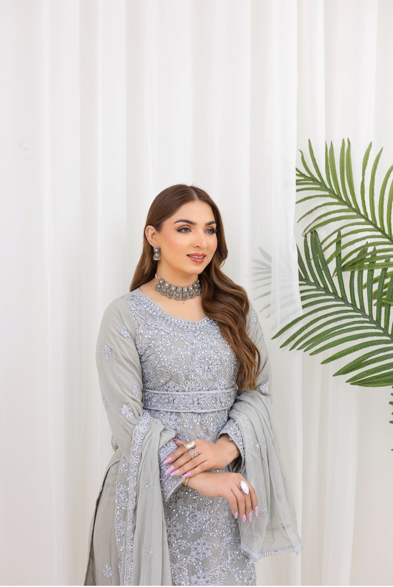 Brit 3 piece lux wedding wear_100220 Pakistani ladies suit B138