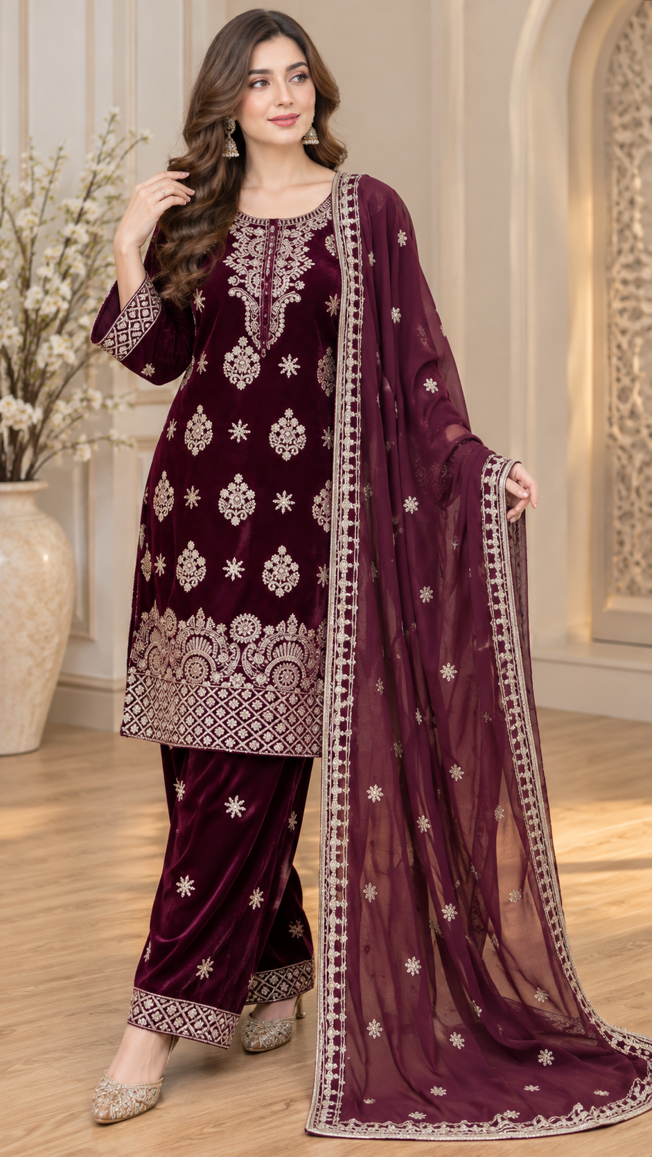 BRIT - GL 3 piece valvet designer collection B809