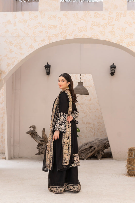 BRIT 3 piece lux CHIFFON_100306 Pakistani ladies suit B159