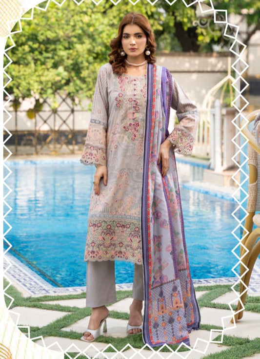 Brit 3 piece Dhanak winter collection Pakistani ladies suit B325