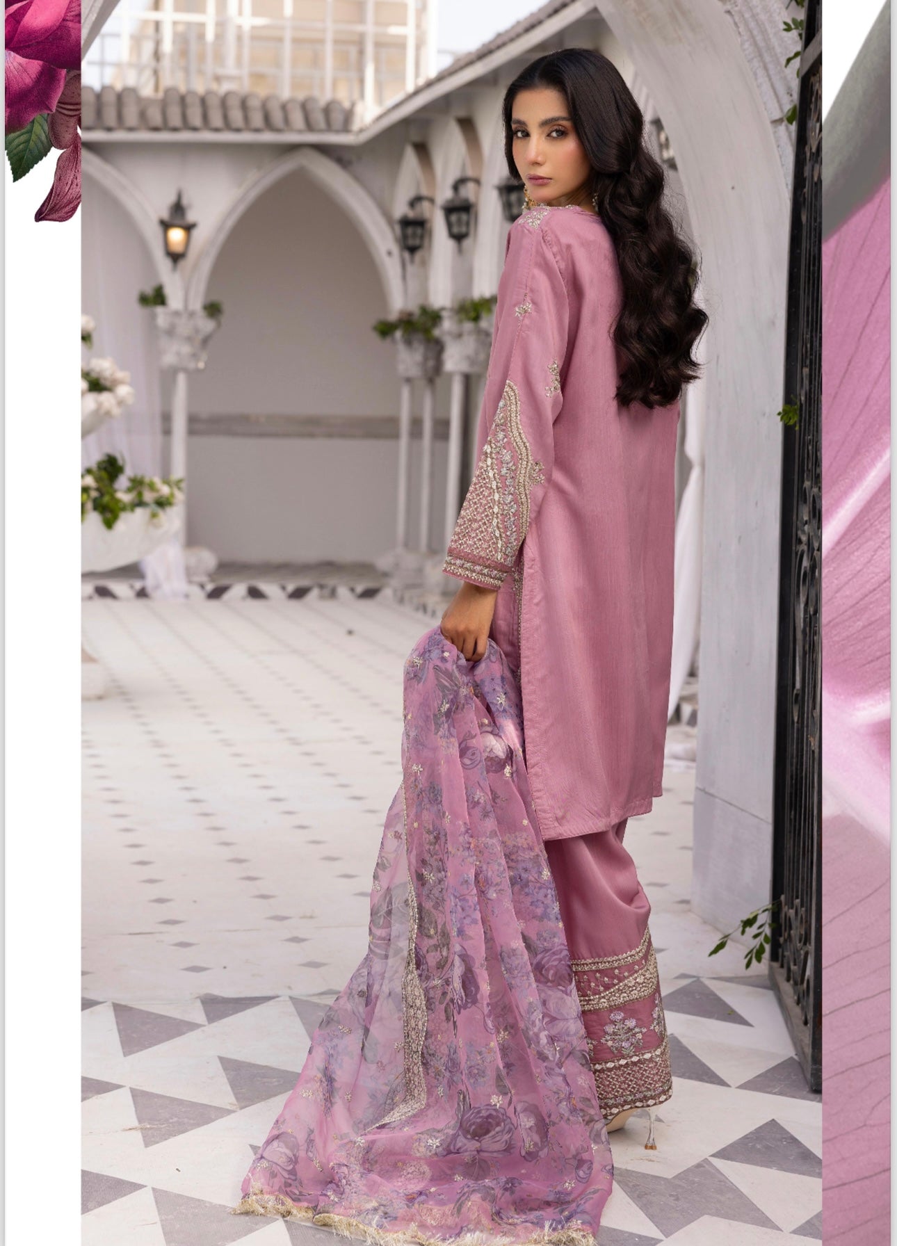 Ethnic 3 piece Viscose_100202 Pakistani ladies suit B135